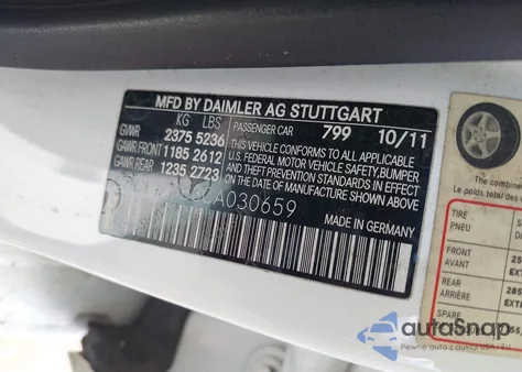 2012 Mercedes-Benz Cls 550 z USA, uszkodzony, nr VIN WDDLJ7DB3CA030659